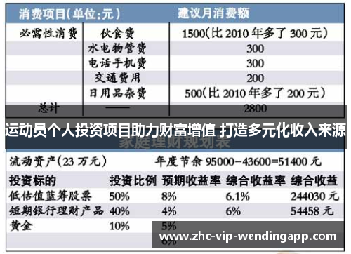 运动员个人投资项目助力财富增值 打造多元化收入来源